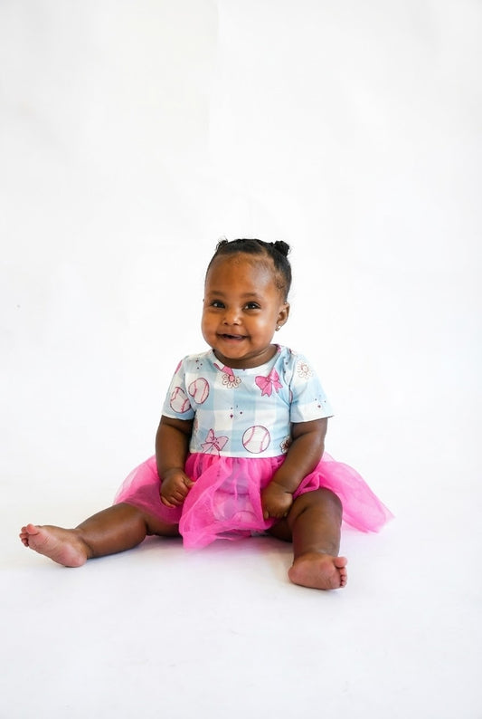 Take Me Out to the Bow Game Tutu Bodysuit