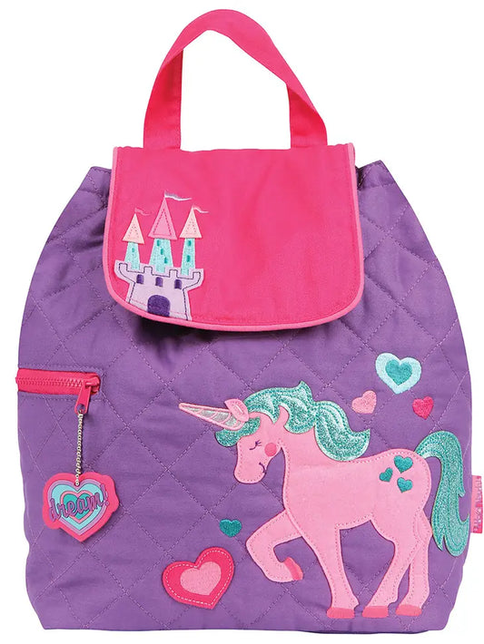 Quilted Baby Backpack - Unicorn