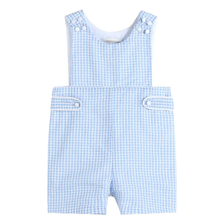 Blue Gingham Smocked JonJon