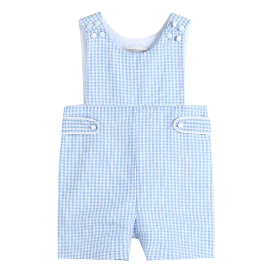 Blue Gingham Smocked JonJon