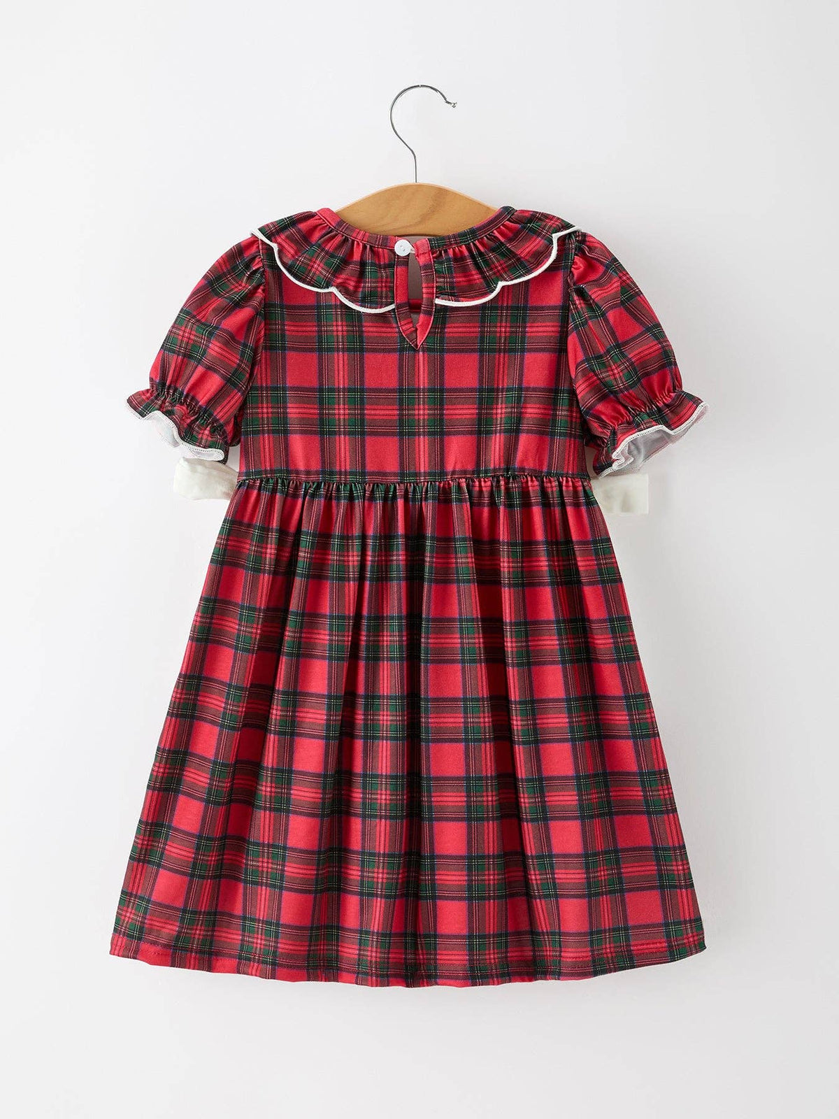 Christmas Pups Plaid Dress