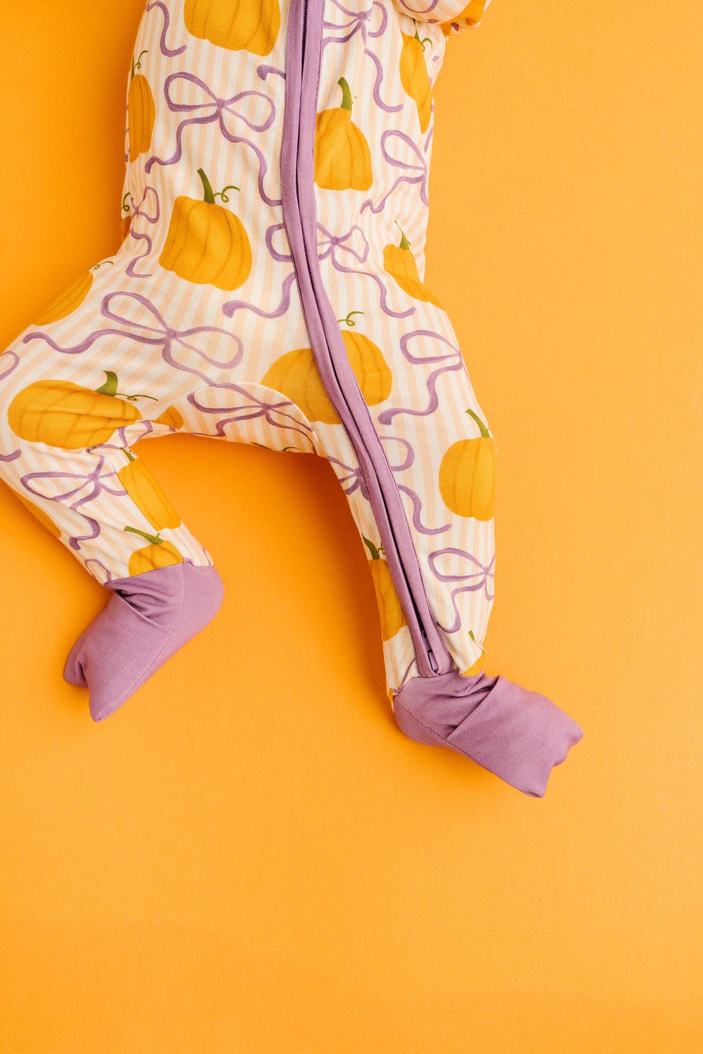 Pumpkin & Bows Bamboo Sleeper