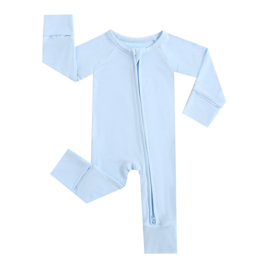 Dewdrop Zippered Bamboo 1-piece Baby Boy Clothing