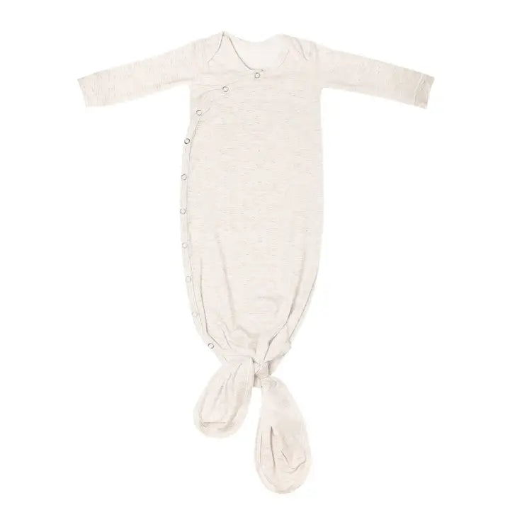 Newborn Knotted Gown - Oat   (ETA: 7/21/26)