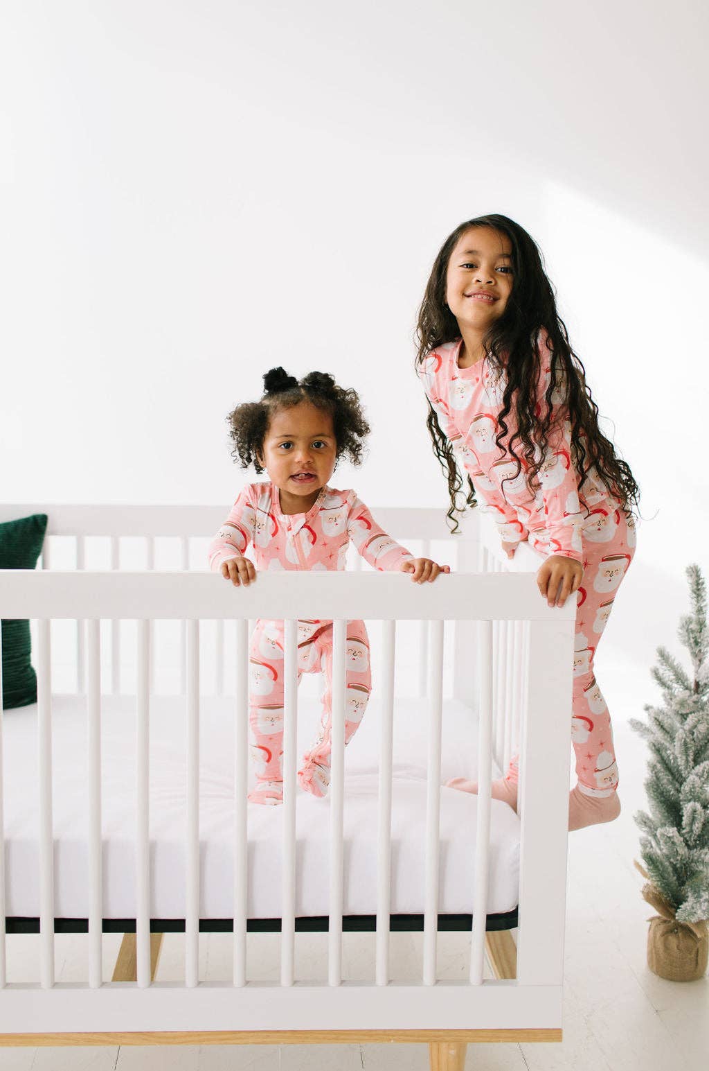 Zippy Bamboo Baby Pajama in Santa Cocoa | Ollie Jay