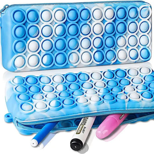 Pop Pencil Case Pop It Fidget Kids Toy- Assorted