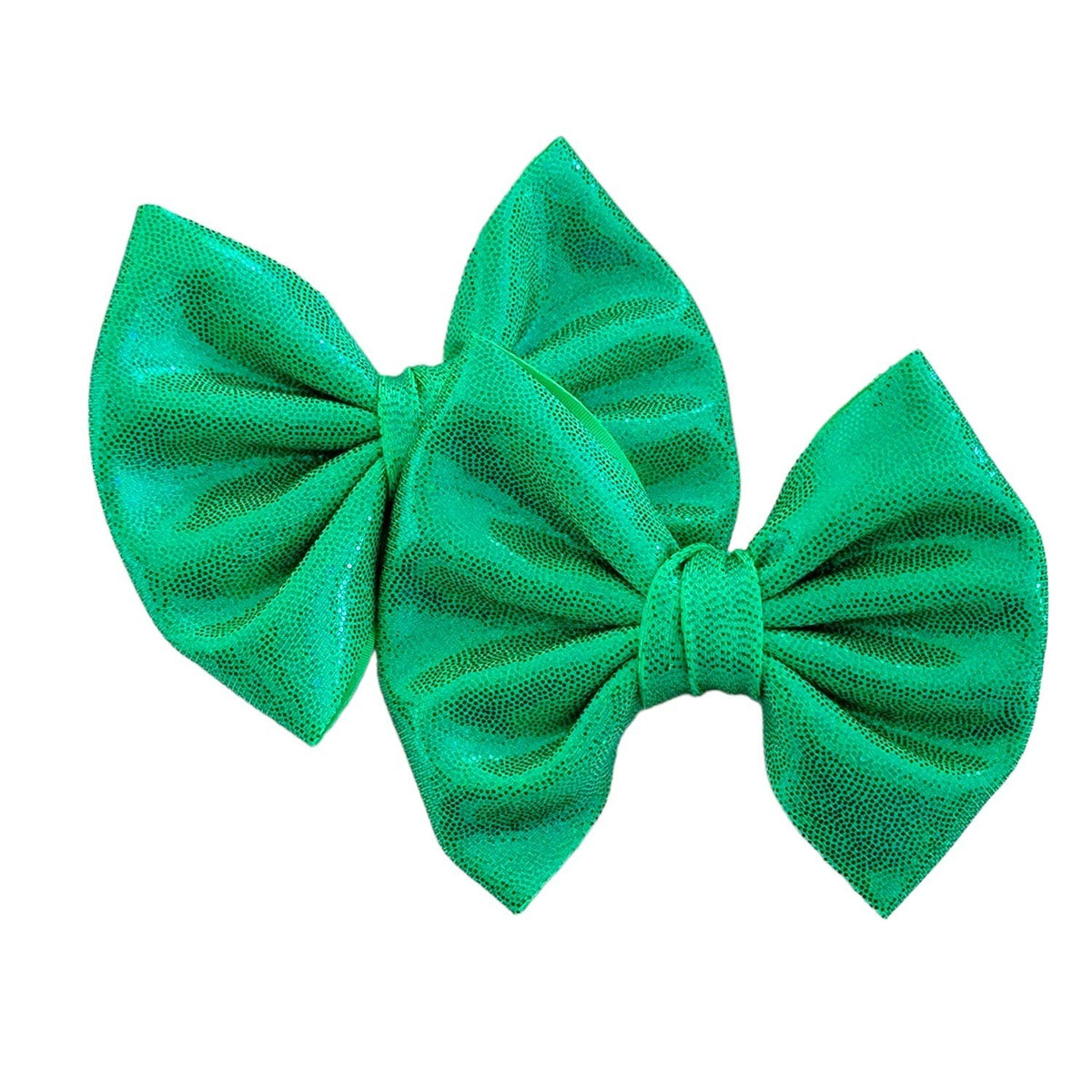 Savannah Bow PIGGIES Set-Holographic Green