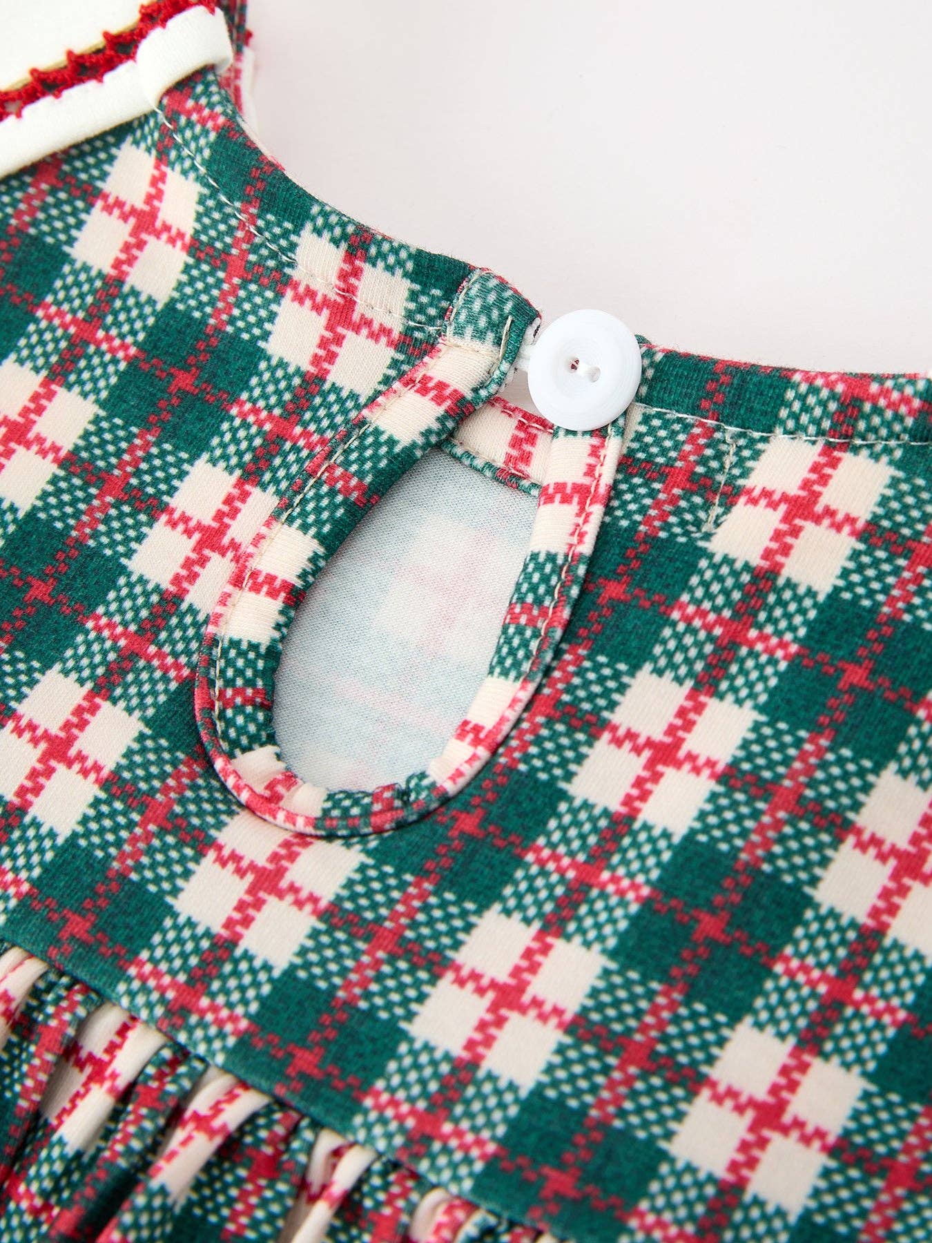 PRESALE: Wreath Petals Plaid Dress (ETA: Early September)