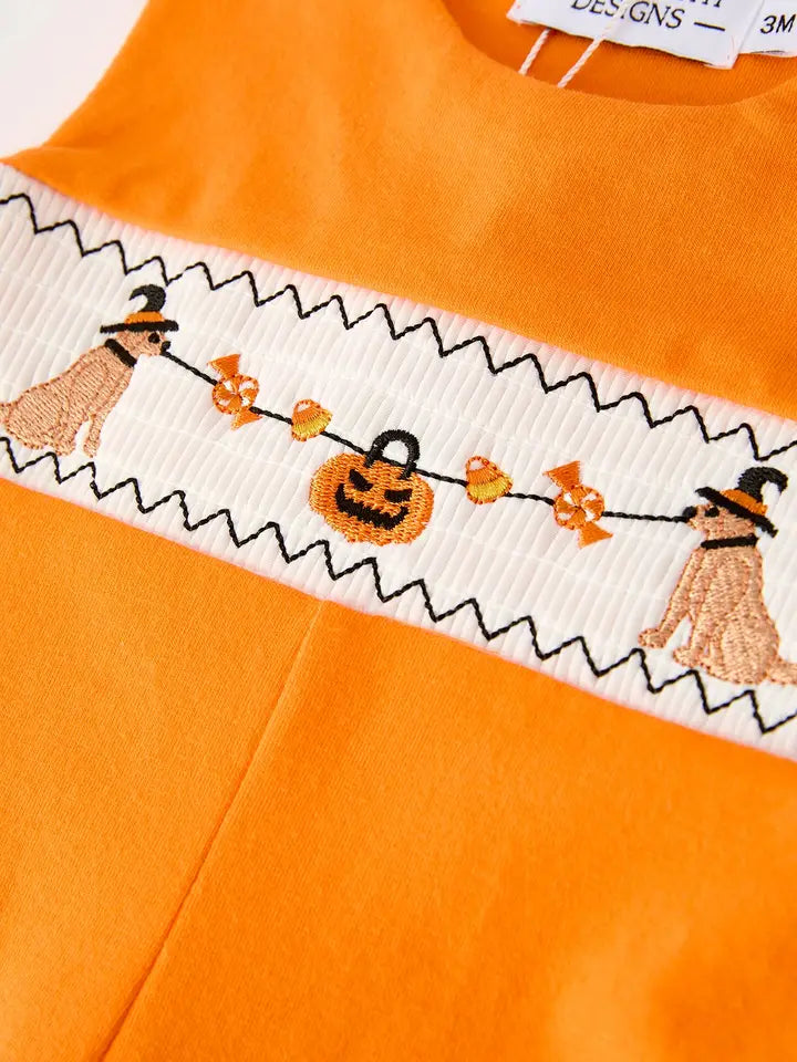 Puppies and Pumpkins Romper