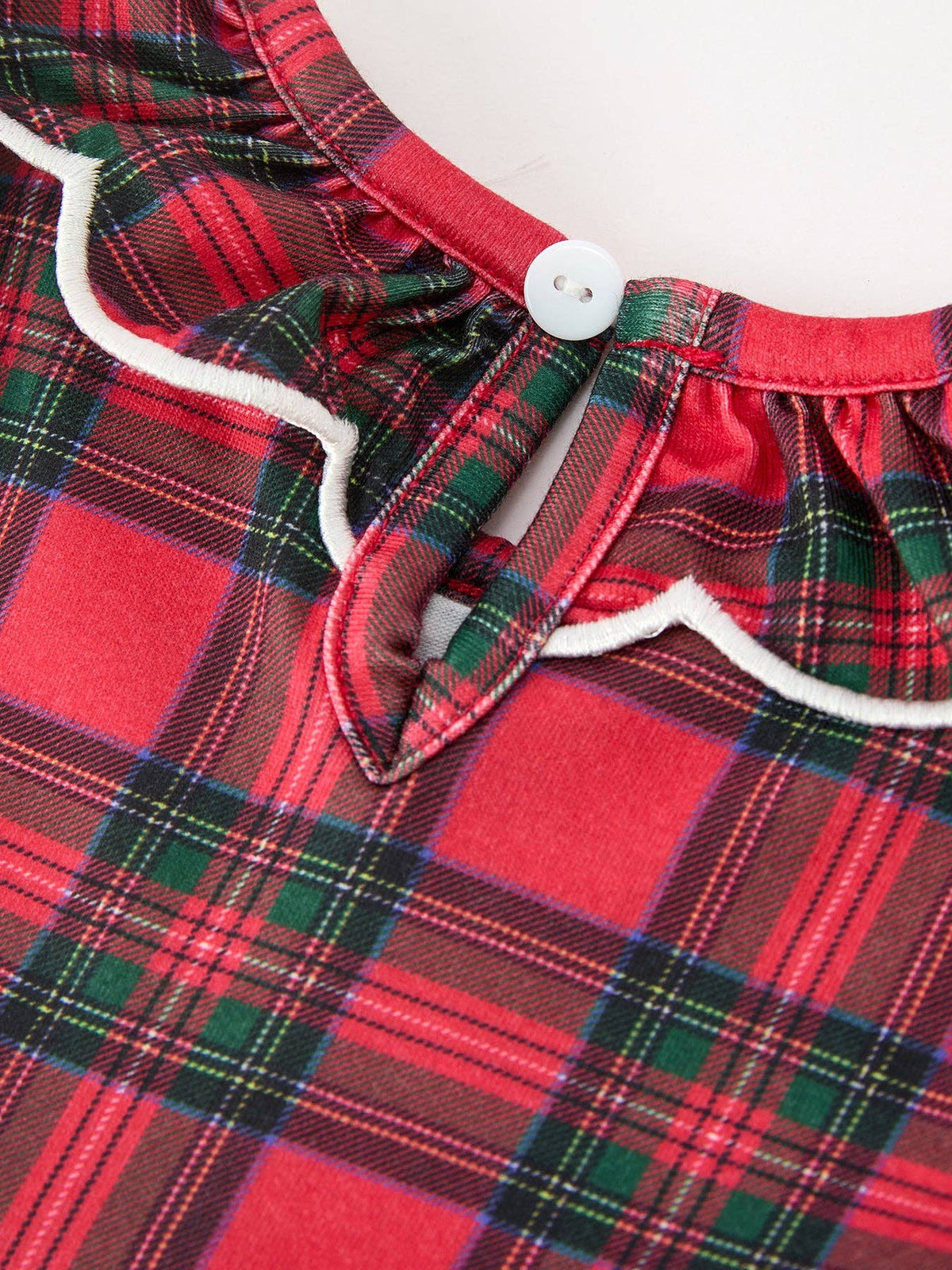 Christmas Pups Plaid Bubble