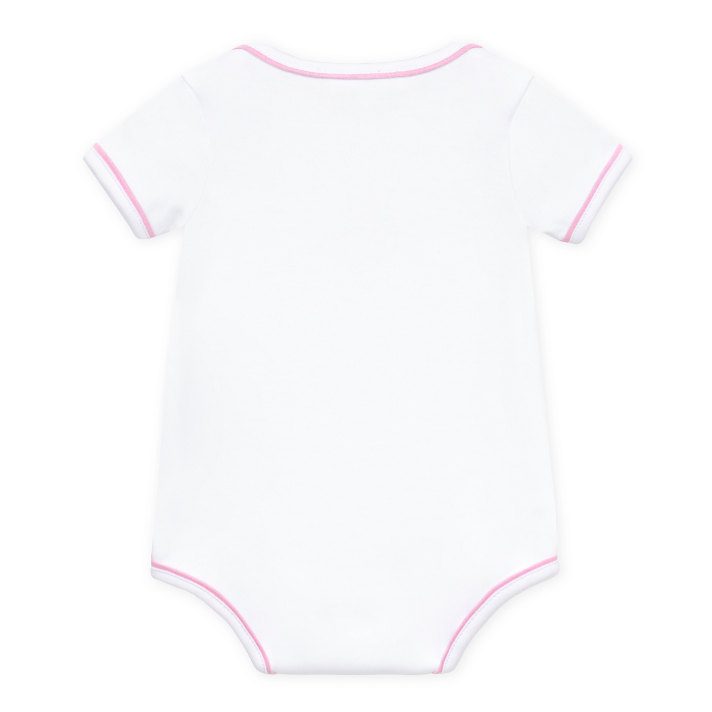 Darling Cowboy Boots Hand-Embroidered Bodysuit - Pink