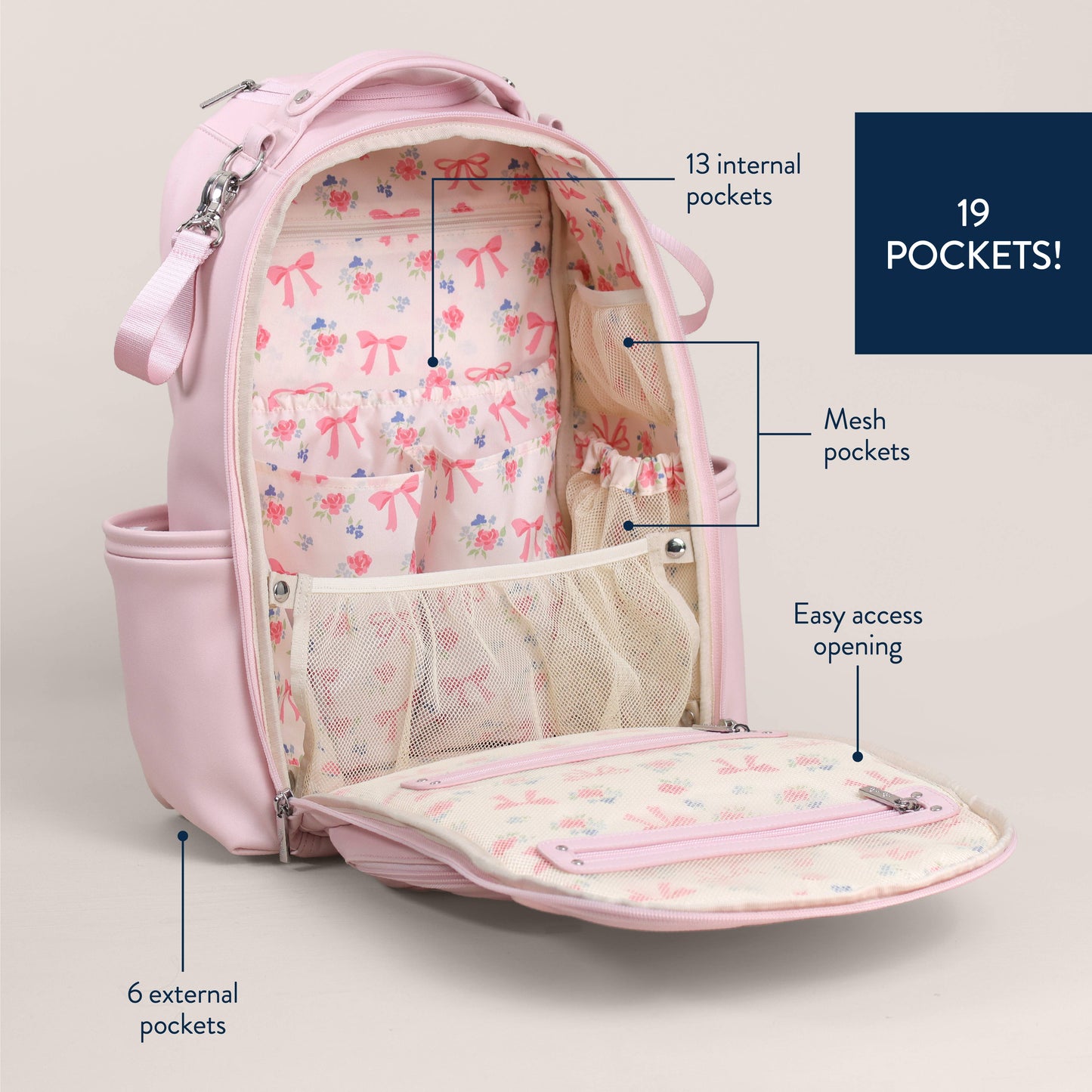 *NEW* Ribbons & Roses Boss Plus™ Backpack Diaper Bag (arriving 8/5/26)
