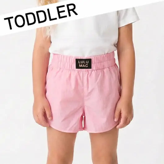 Light Pink Toddler Solid Short (PRESALE: ETA 7/16/26)