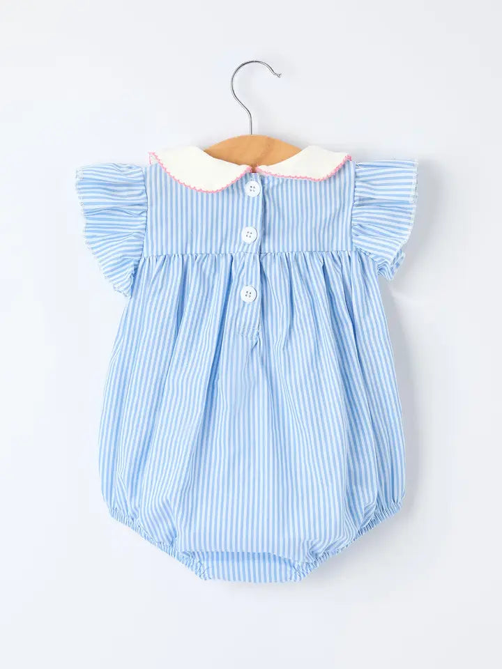 Stripes and Bows Romper