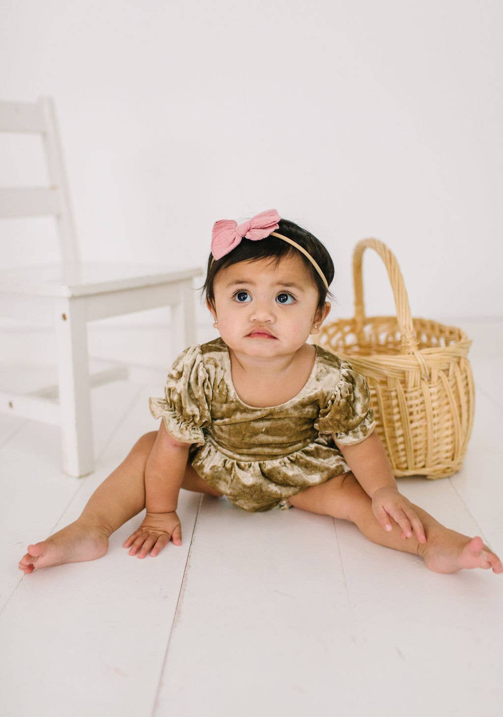 Quinn Bubble in Gold Crushed Velvet | Ollie Jay