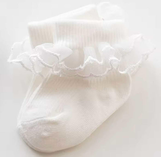 White Lace Socks