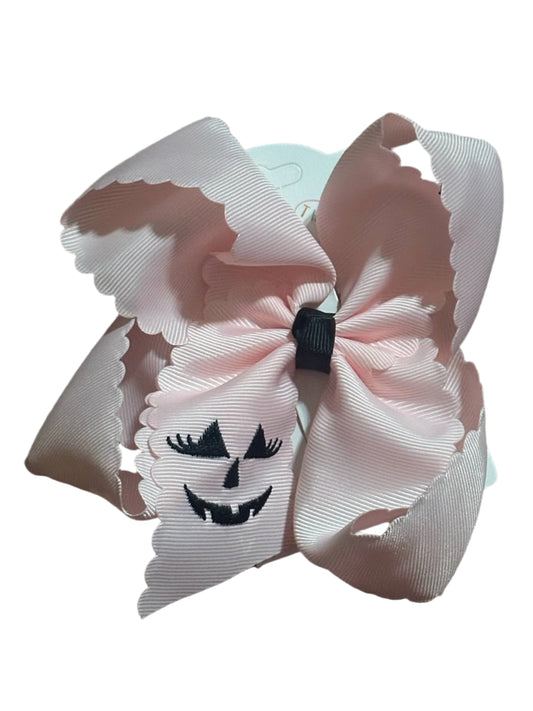 Sweet & Spooky Scallop Hair Bow 5"