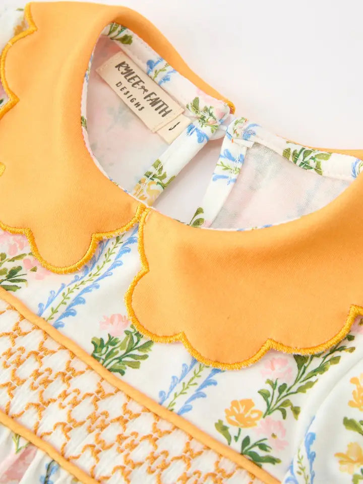 (PRESALE) Golden Garden Smocked Dress (ETA: Mid August)