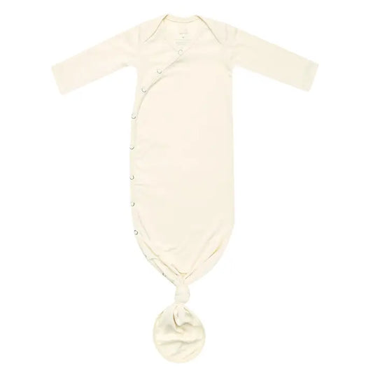 Newborn Knotted Gown - Cru