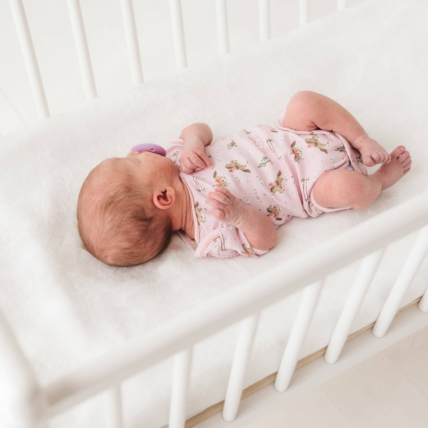 Little Wranglers Lap Bodysuit - Dusty Rose