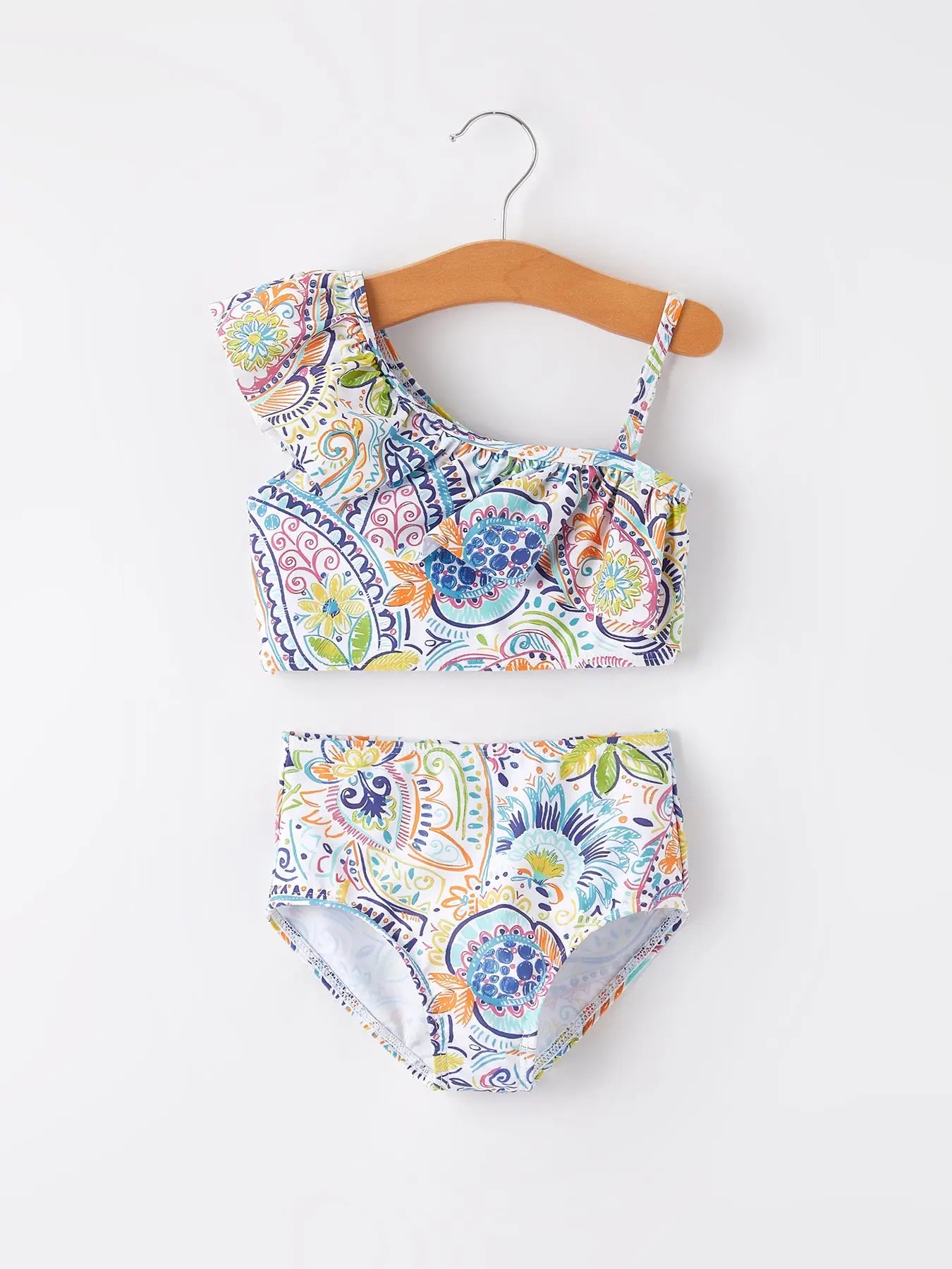 Paisley Paradise One-Shoulder Swim