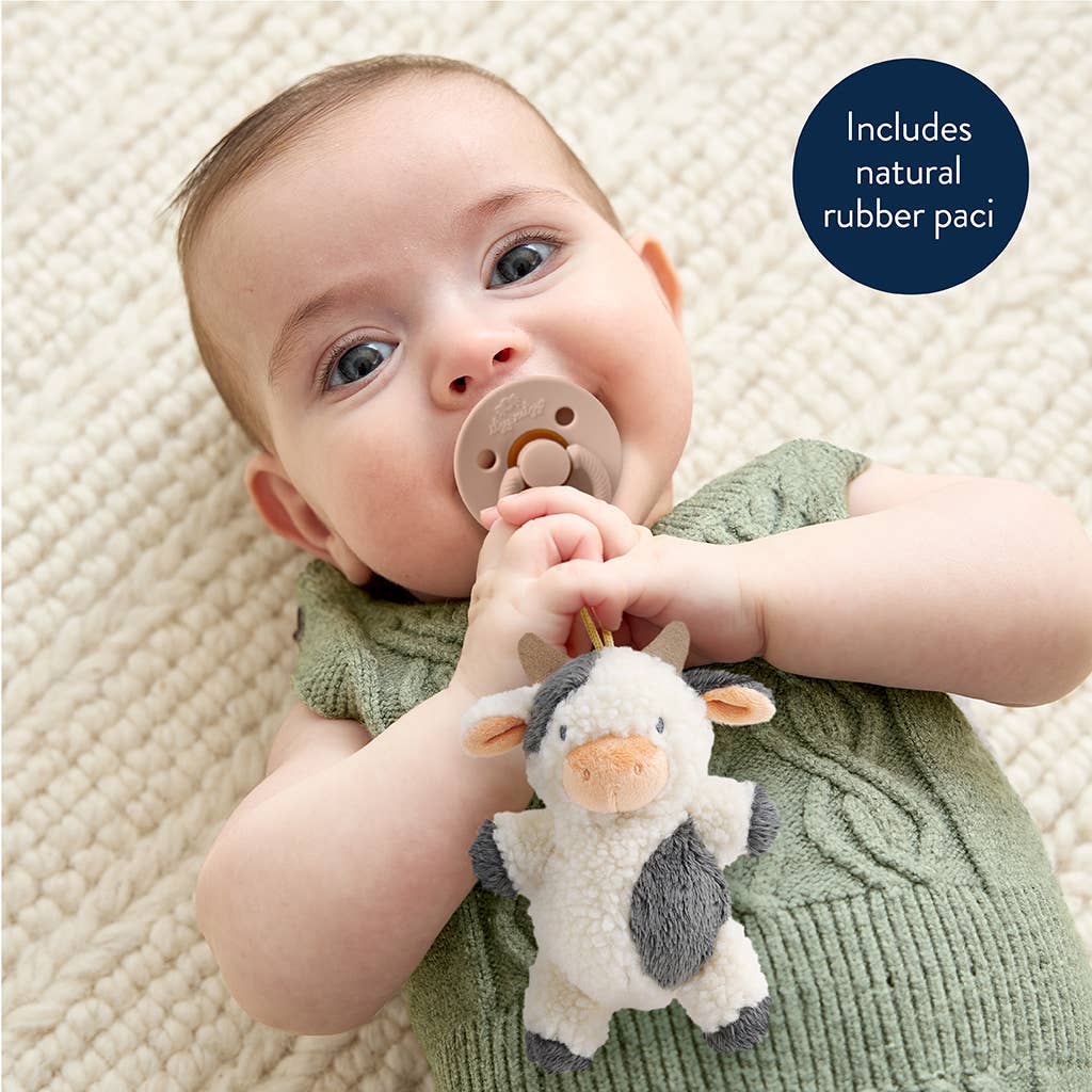 *FOUR OPTIONS* Bitzy Pal Natural Rubber Pacifier & Plush