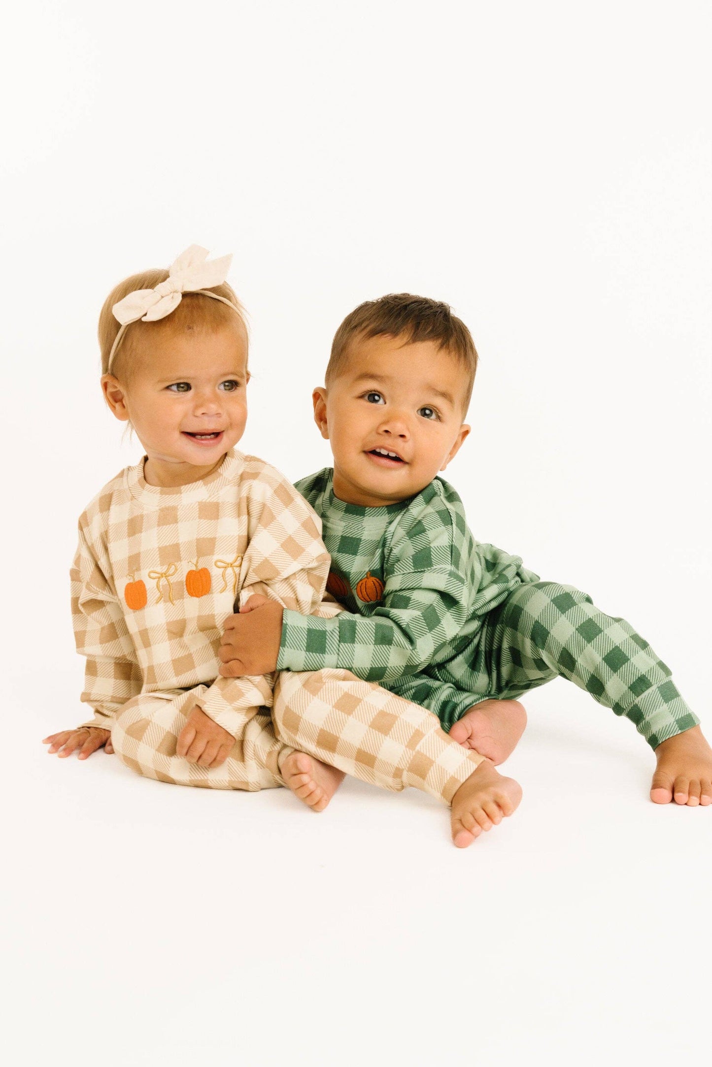 Pumpkin Season Embroidered Crewneck Set