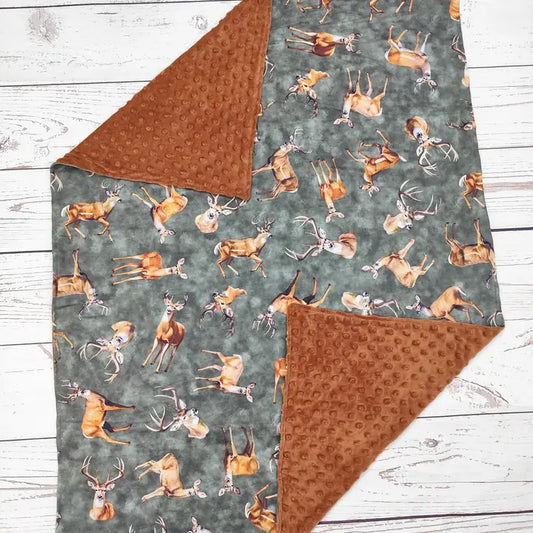 Deer Minky Blanket