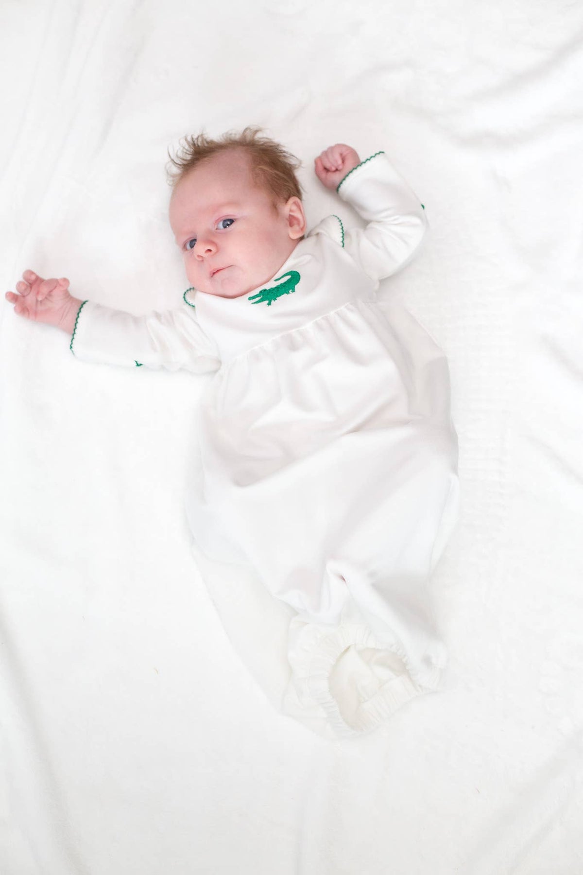 Alligator - Pip Embroidered Gown