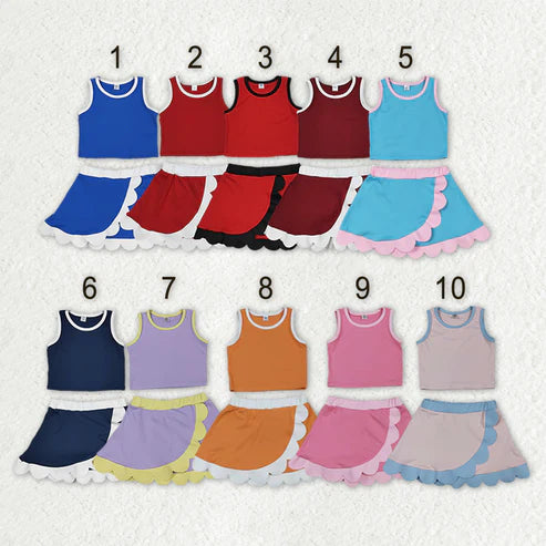 Factory Preorder: Scallop Athletic Skort Sets (10 Styles)