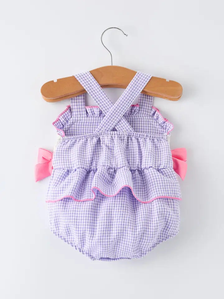 Ocean Fantasy Embroidery Baby Girls Romper