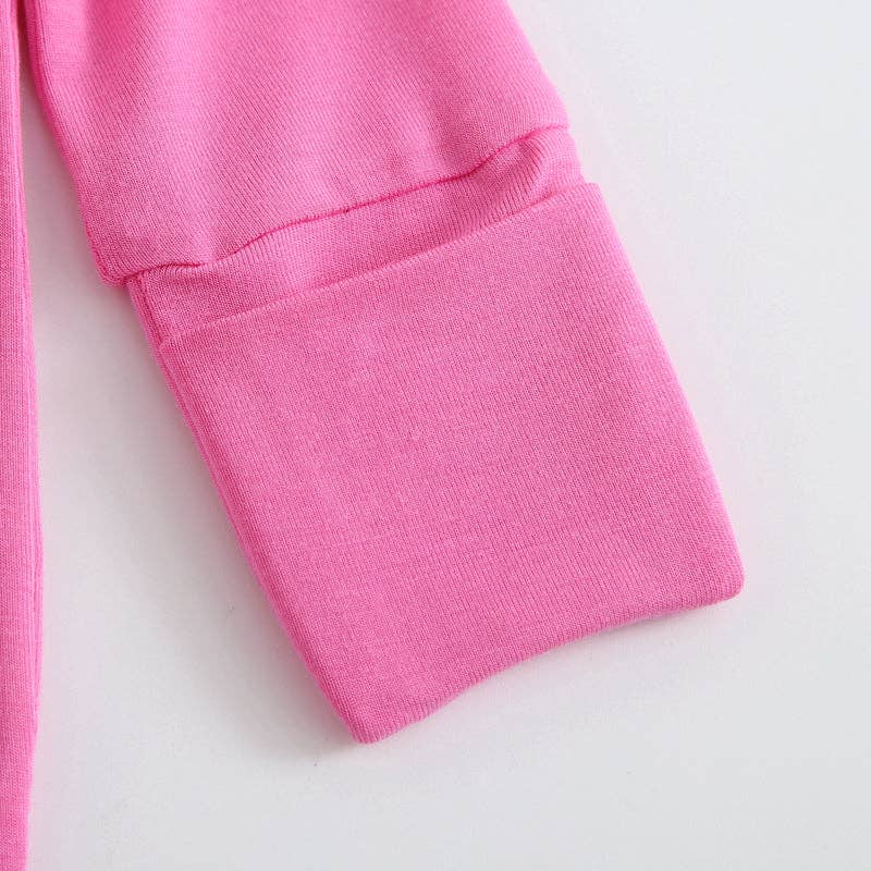 Perfectly Pink Zipper Baby Romper