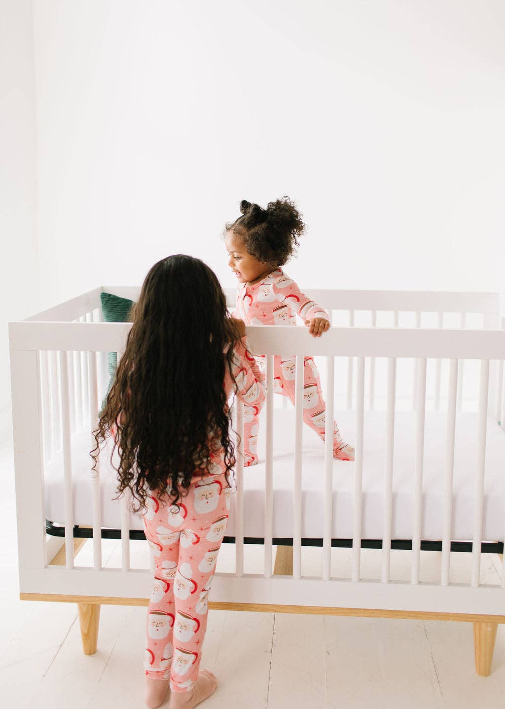 Zippy Bamboo Baby Pajama in Santa Cocoa | Ollie Jay