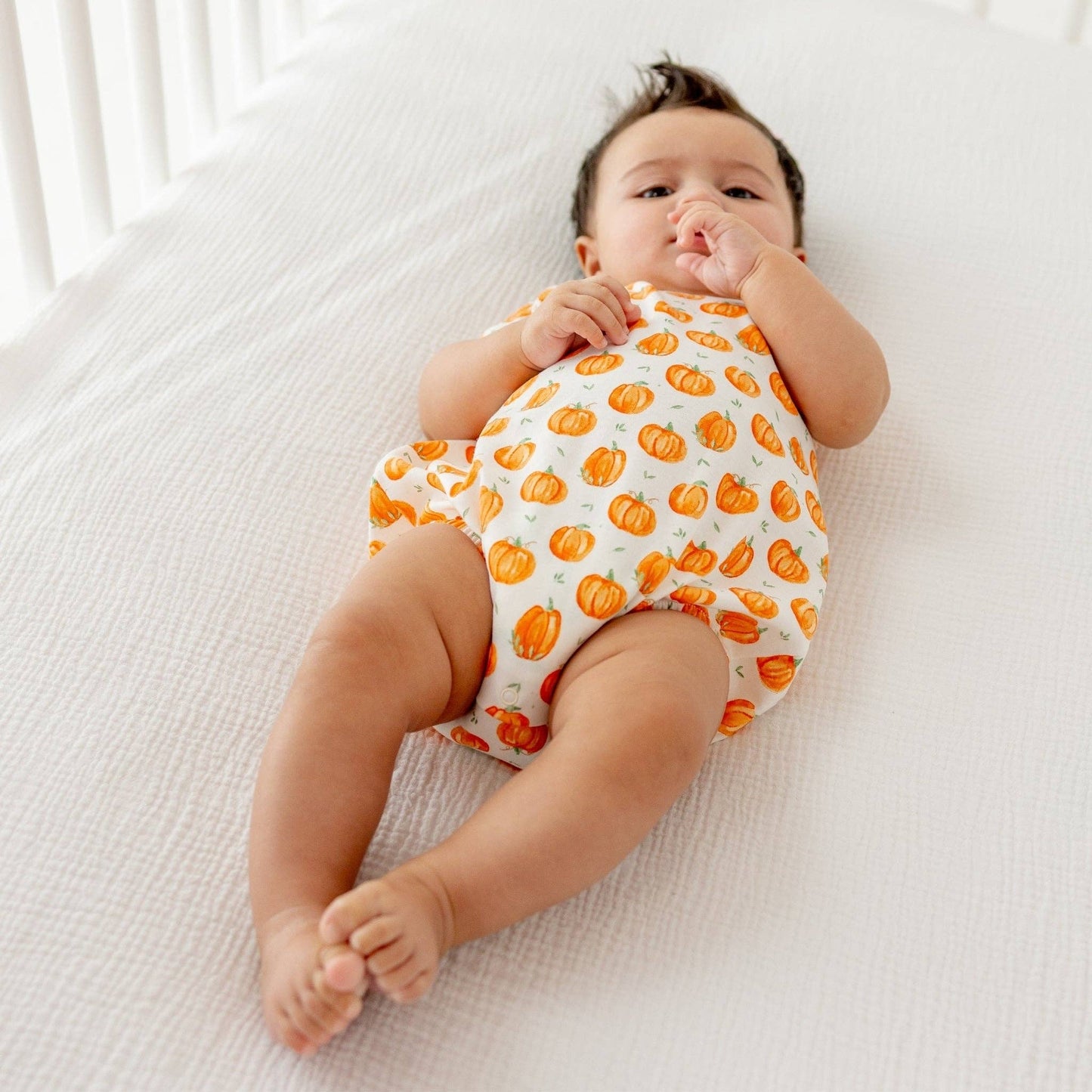 Pumpkin Grove Baby Boy Short Sleeve Bubble