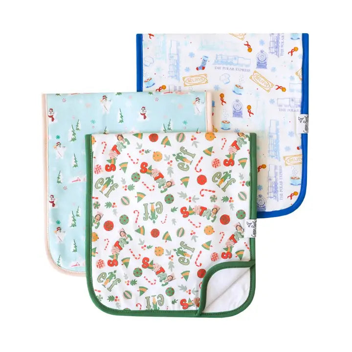 3 Pack Premium Burp Cloths - Christmas Classics (ETA: 7/21/26)