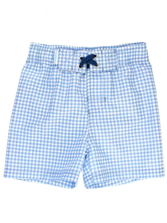 Cornflower Blue Swim Trunks - Rufflebutts