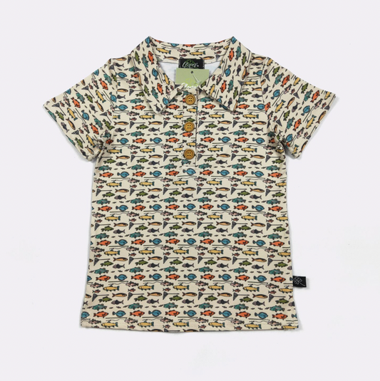 Fin-tastic Boy Collar Shirt