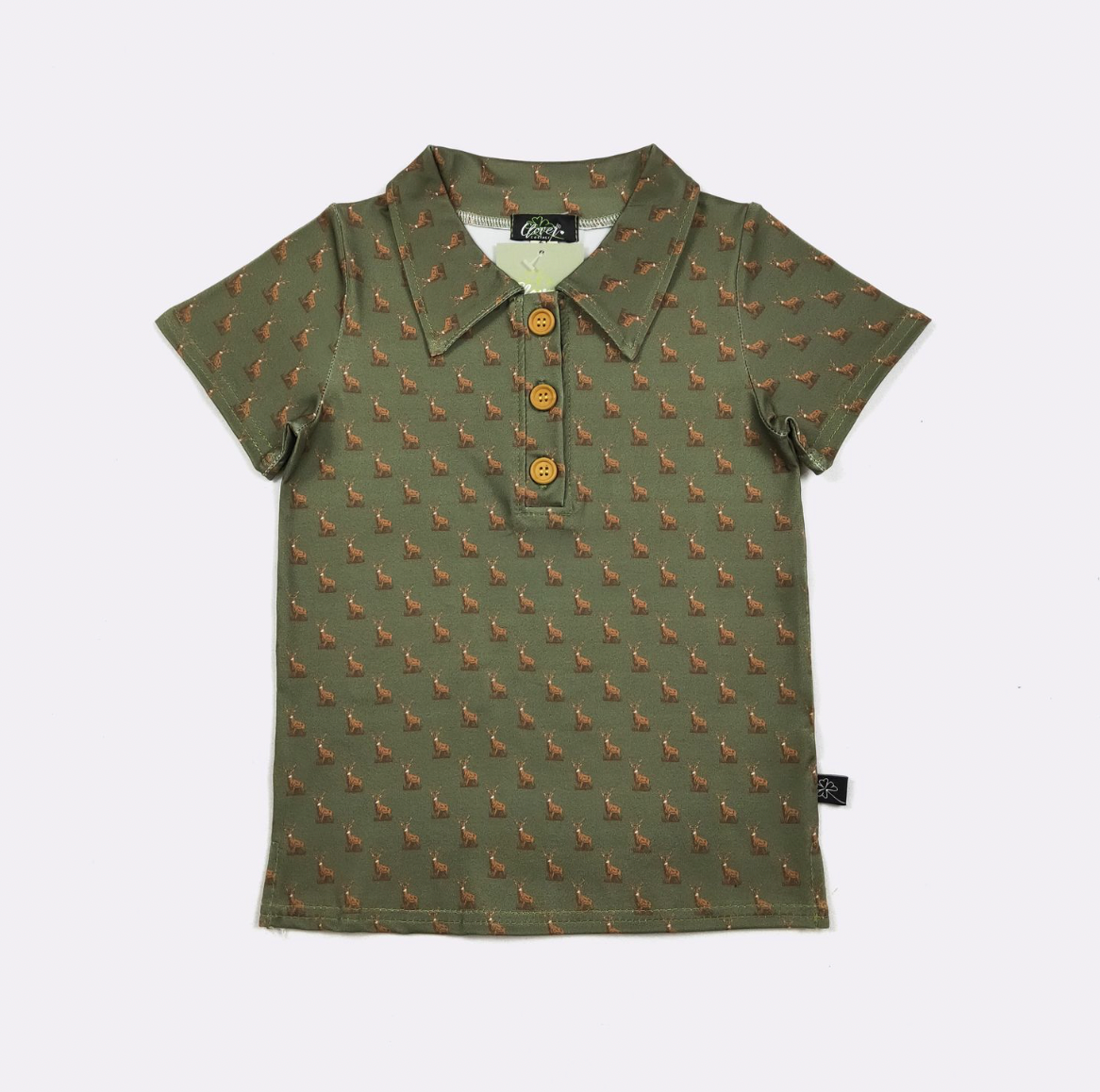 Hunter Green Boy Collar Shirt