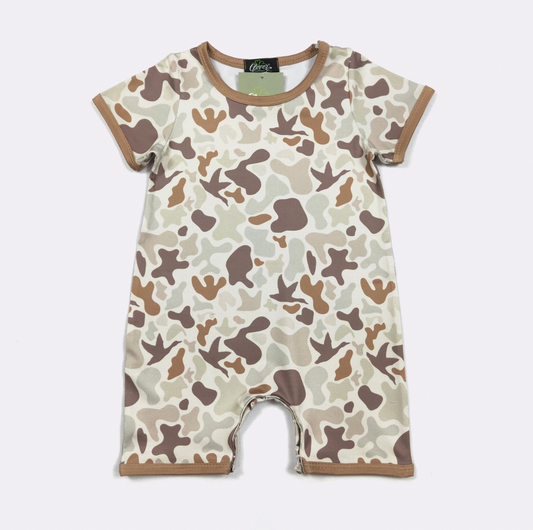 Muted Camo Boy Romper