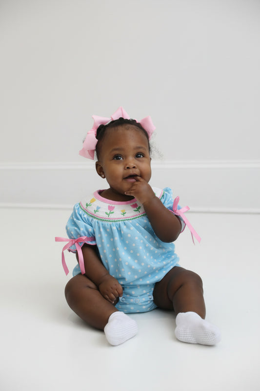 Tiptoe Through the Tulips Romper