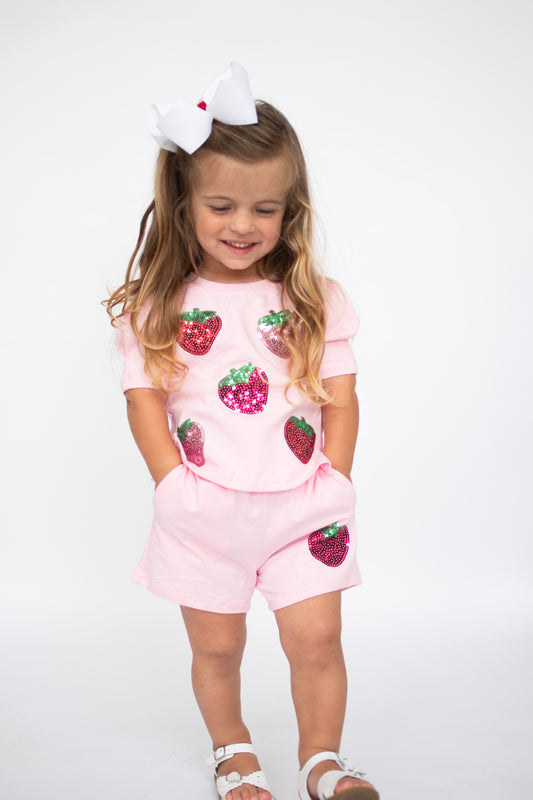 Strawberry Sequin Set